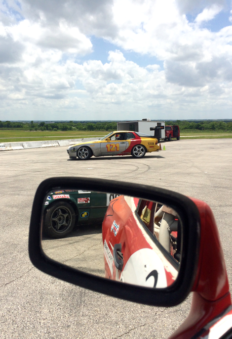 I probably wouldn’t have cleaned up my rear-view mirrors if I hadn’t expected to drive my 944 home. Photo credit: Stef Schrader
